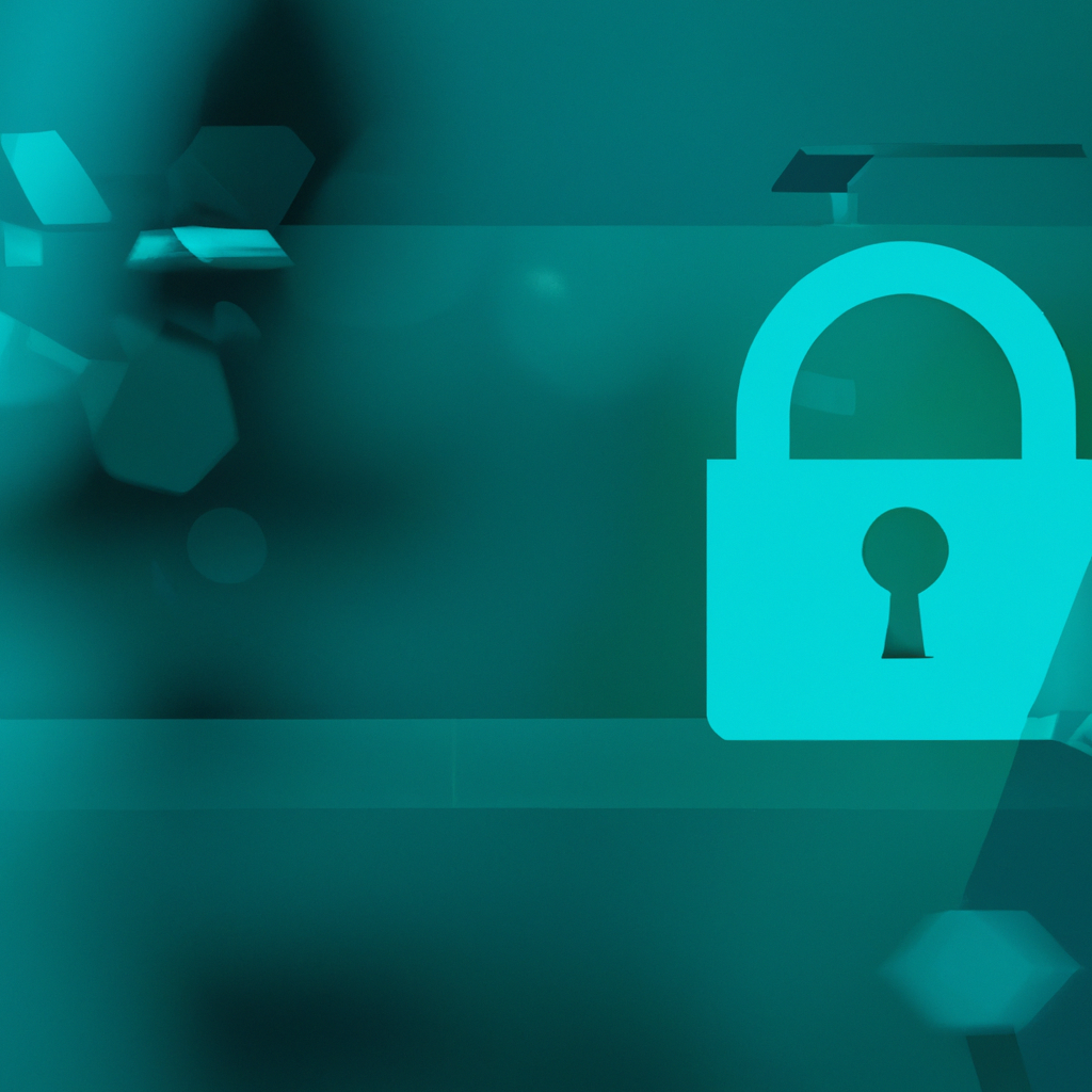 Fond abstrait bleu-vert représentant la sécurité et la confidentialité des données